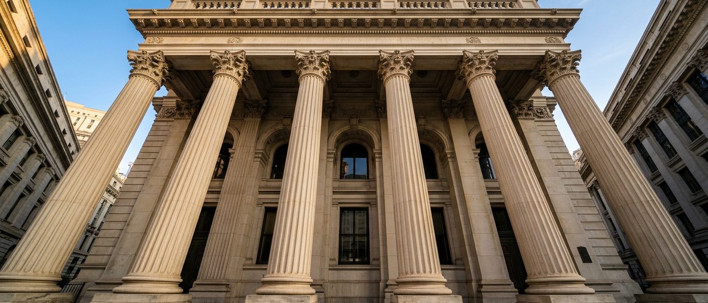 Financial district architecture