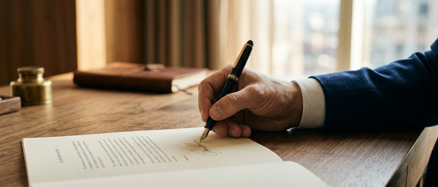 Signing documents